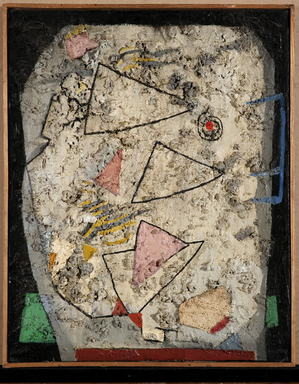 Jonasz Stern, Kompozycja fakturowa , 1959, olej na płótnie, wym. 49 x 37 