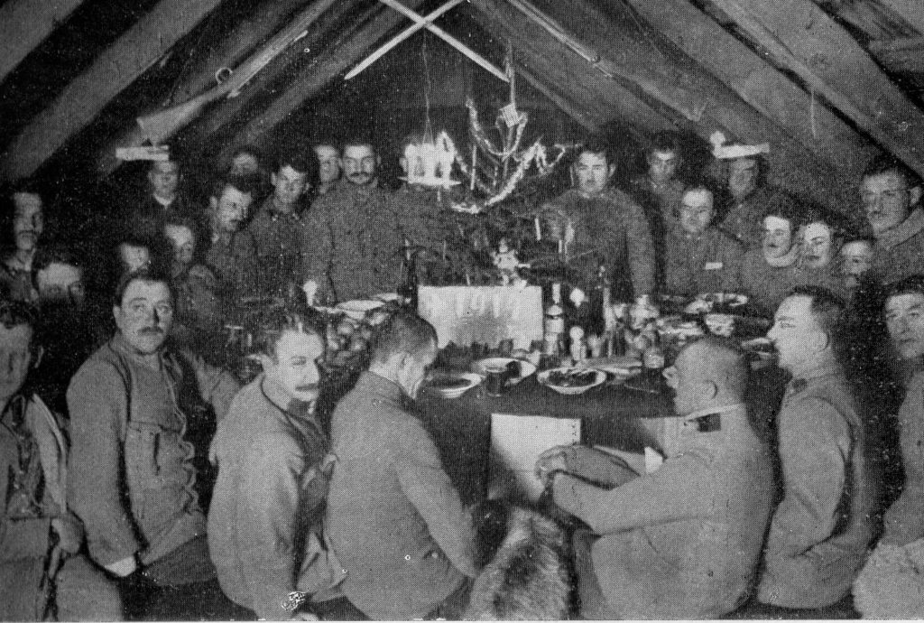 Sylwester z 1914 na 1915 II Brygady Legionów w Karpatach . Domena publiczna