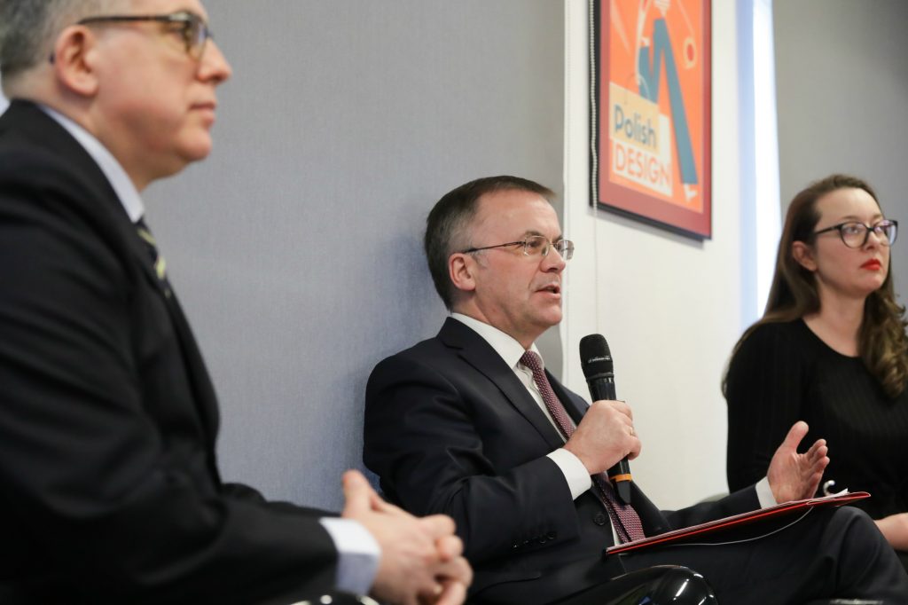 Jarosław Sellin, wiceminister kultury, pełnomocnik rządu ds. obchodów stulecia odzyskania niepodległości. Fot. Danuta Matloch/MKiDN