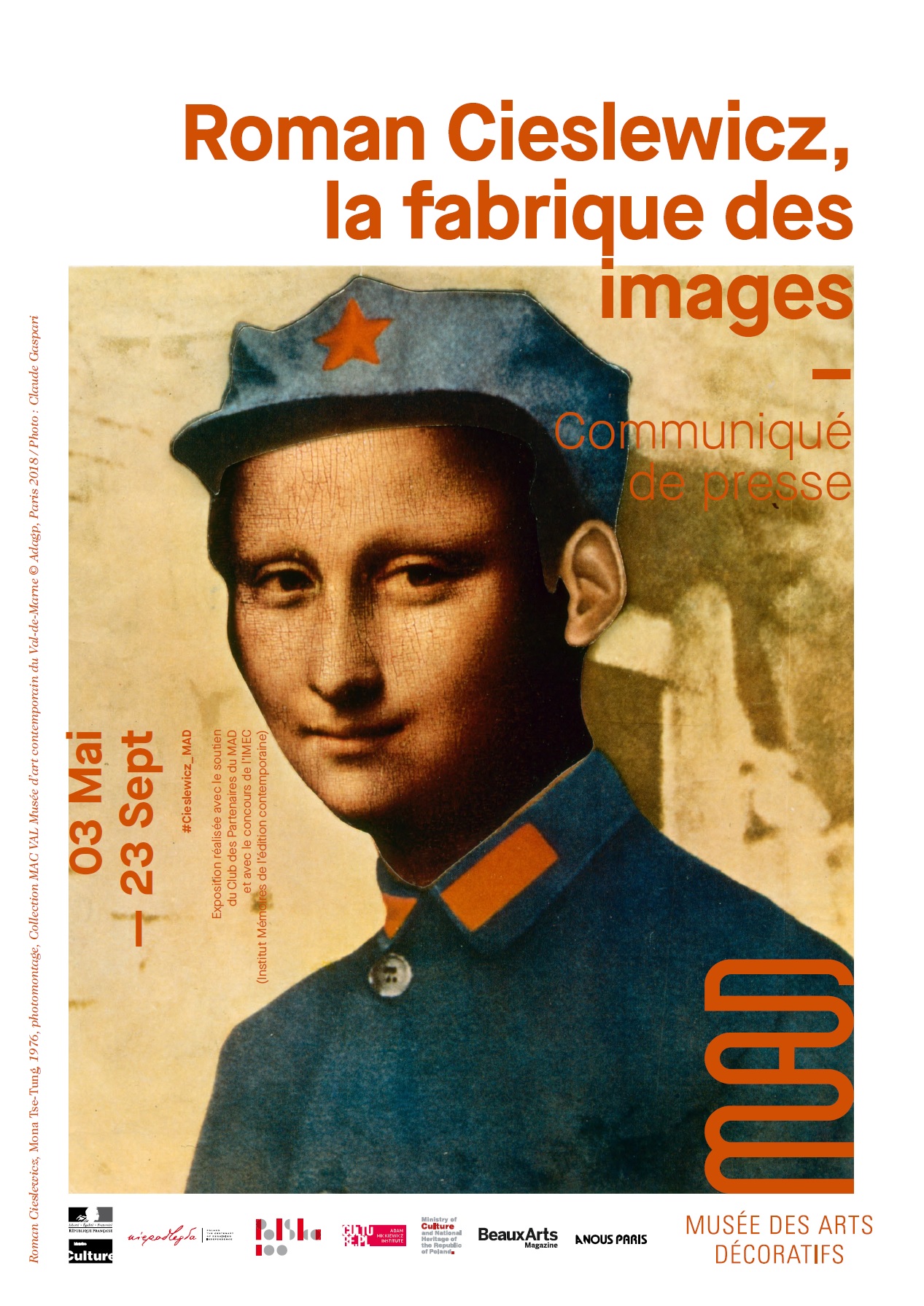 Plakat wystawy "Roman Cieslewicz. La fabrique des images"