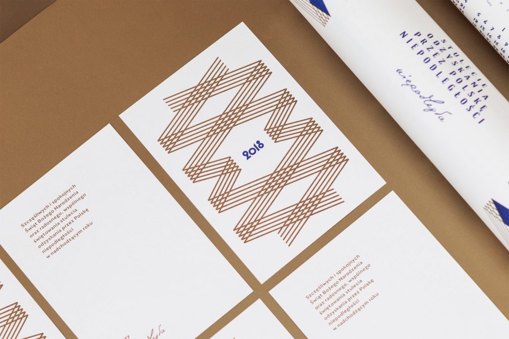 kartki bożonarodzeniowe zaprojektowane dla "Niepodległej"