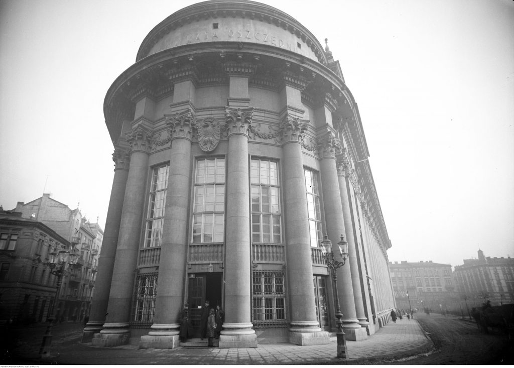 Gmach Pocztowej Kasy Oszczędności w Krakowie, po 1927 r., Narodowe Archiwum Cyfrowe