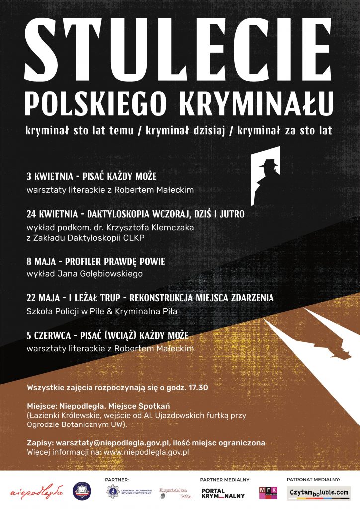 plakat z rozpisanymi datami i tematami warsztatów