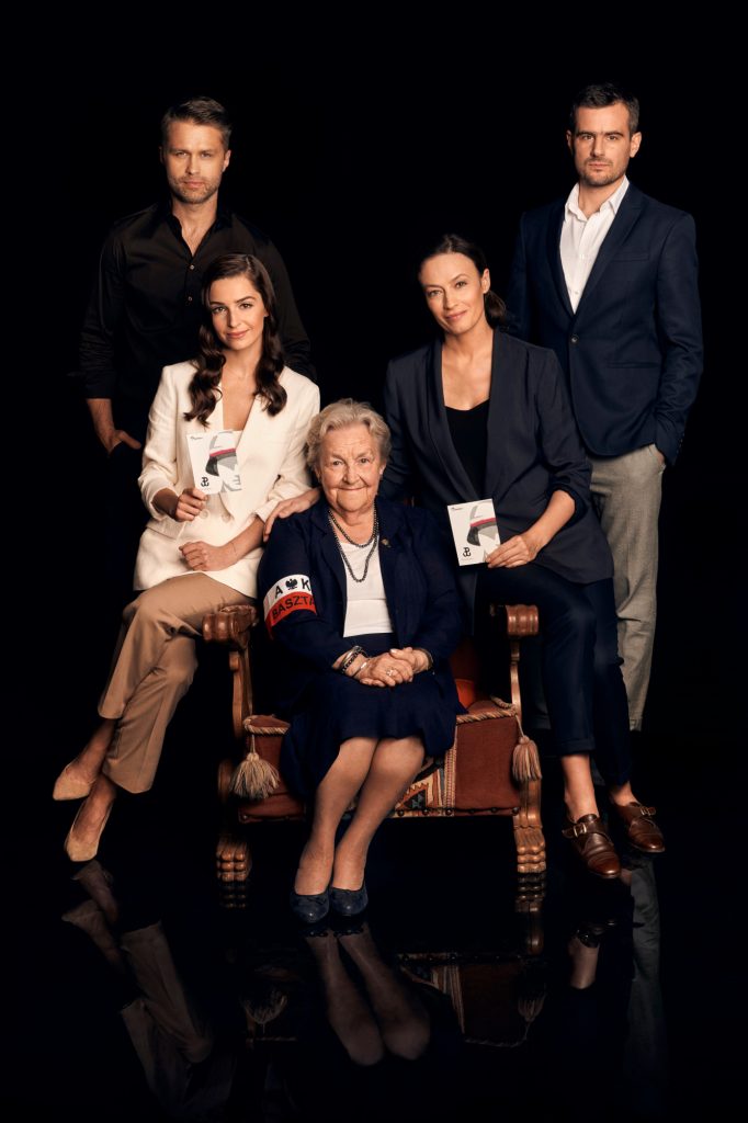 Pani Hanna Stadnik i aktorzy, ambasadorzy akcji BohaterON