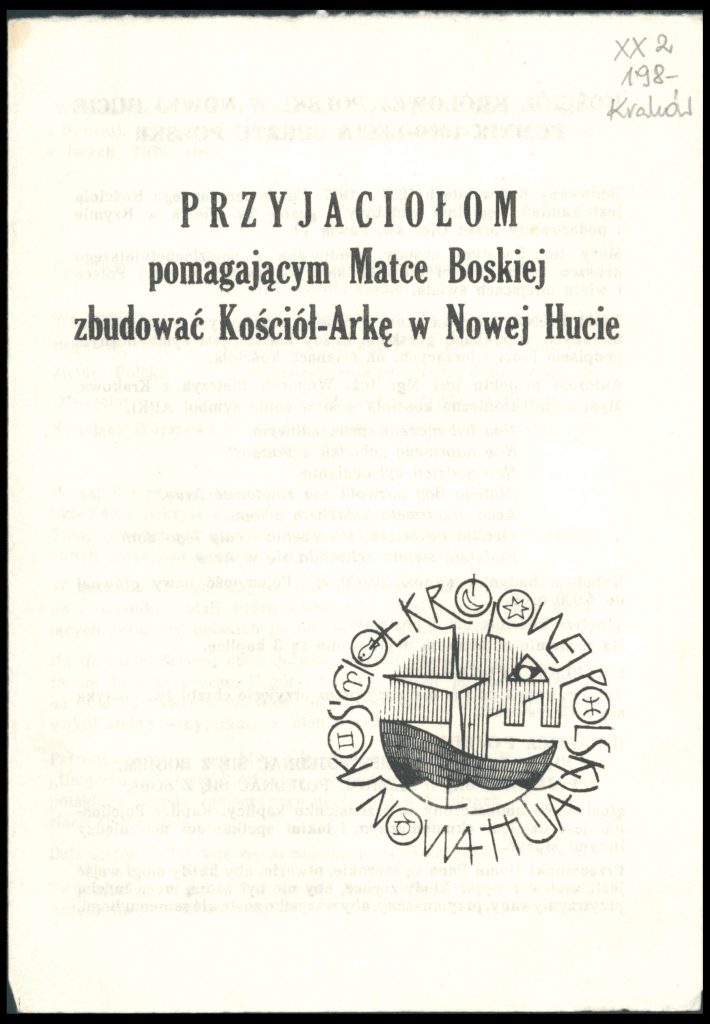 Okładka broszurki z tytułem i logo