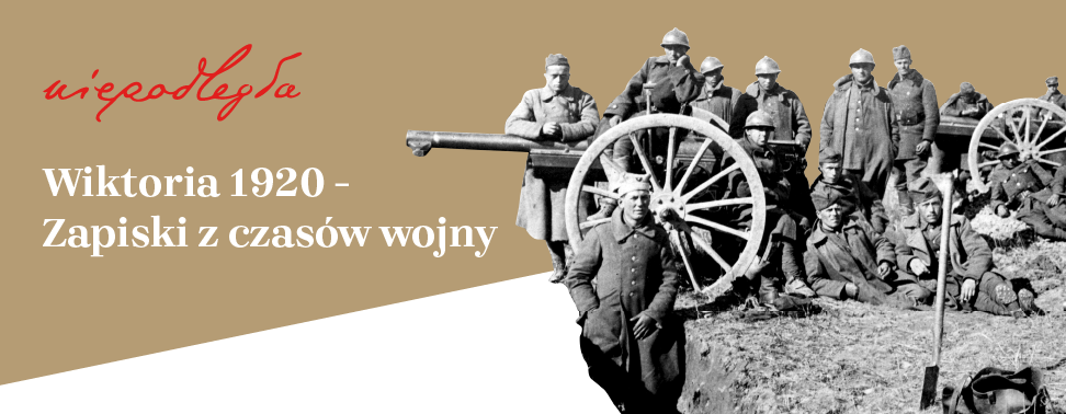 baner z historycznym zdjęciem, tytułem projektu i logo niepodległa