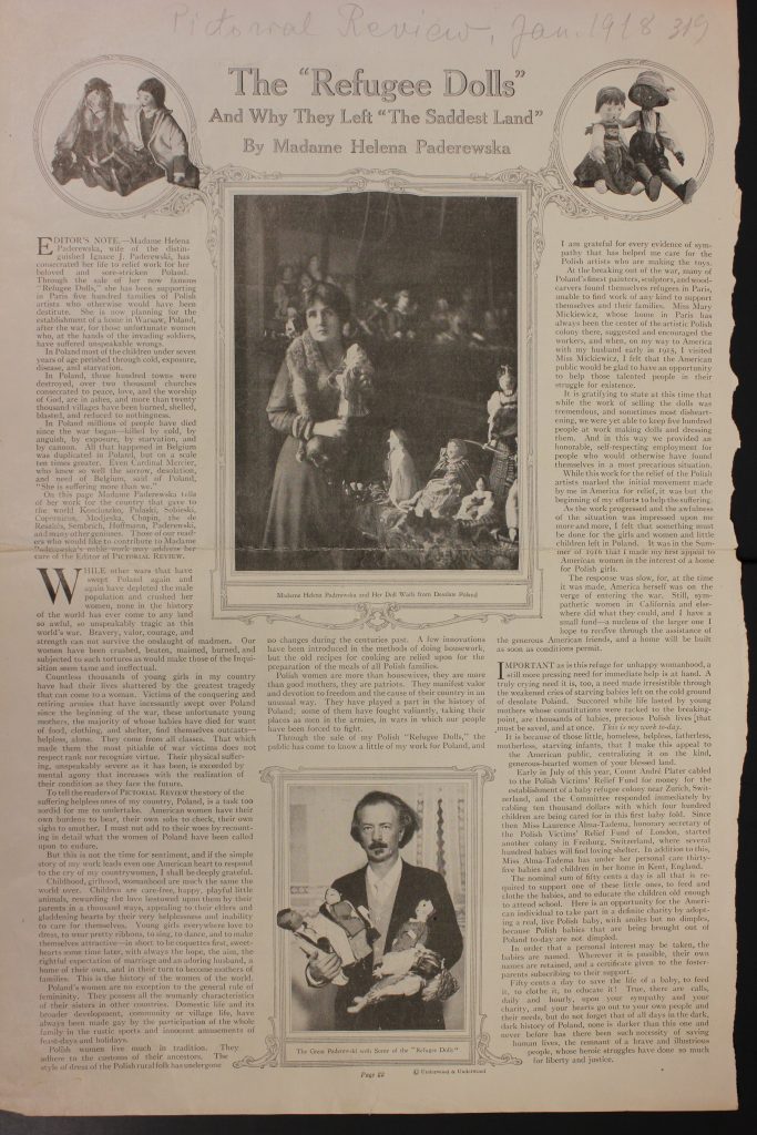 strona z gazety z dwoma zdjęciami i tekstem po angielsku