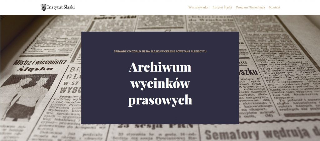 na tle zdjęcia starej gazety tytuł inicjatywy