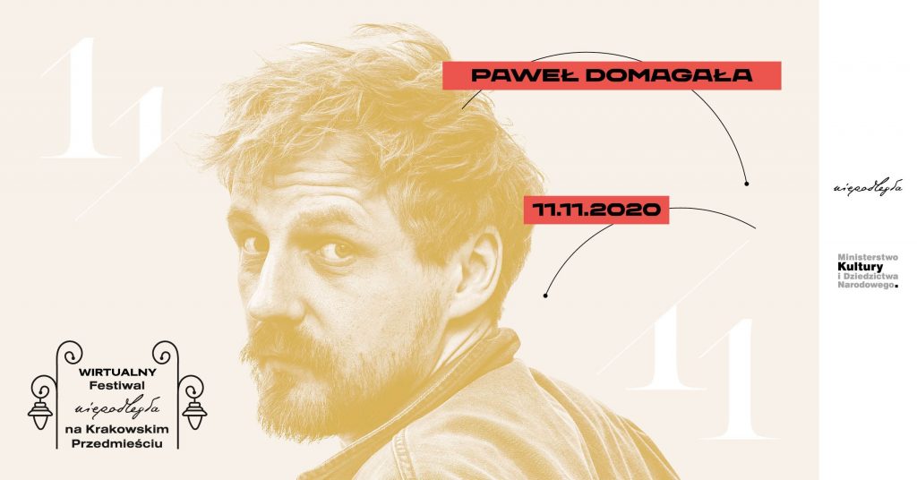 plakat z Pawłem Domagałą