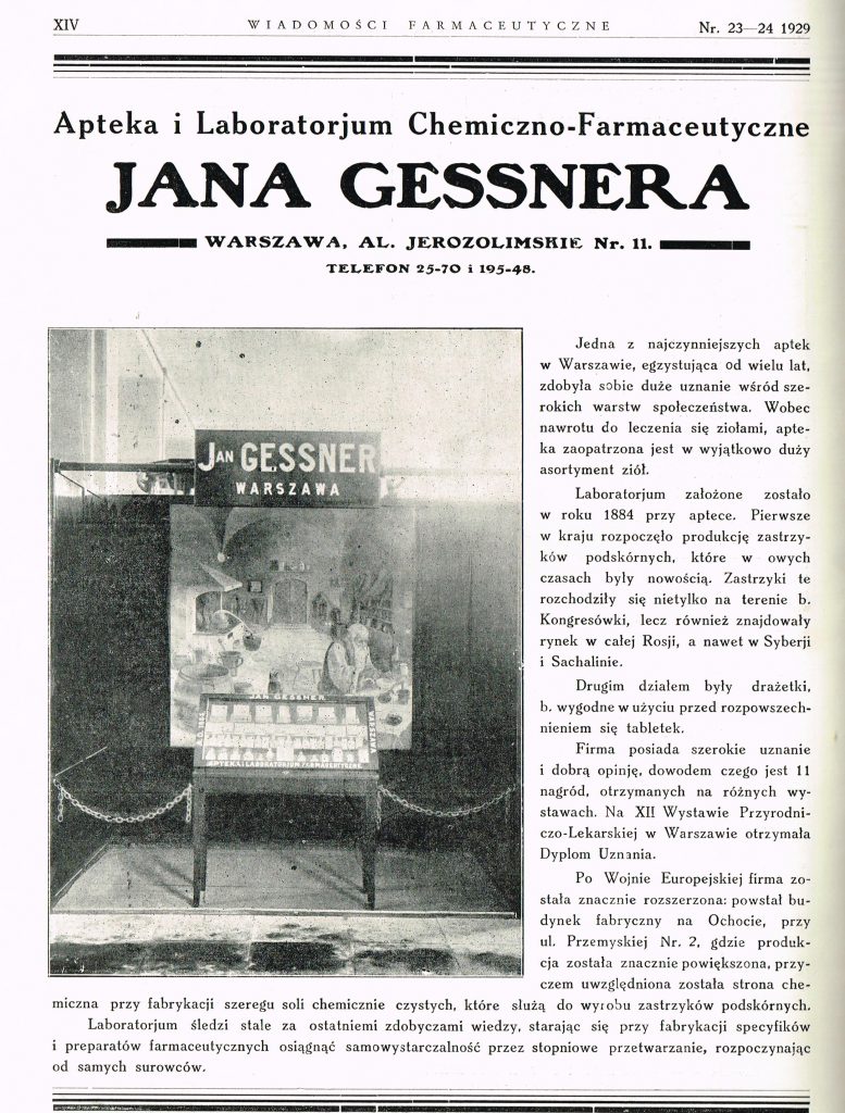 reklama ze zdjęciem i opisem stylizowana na artykuł w gazecie