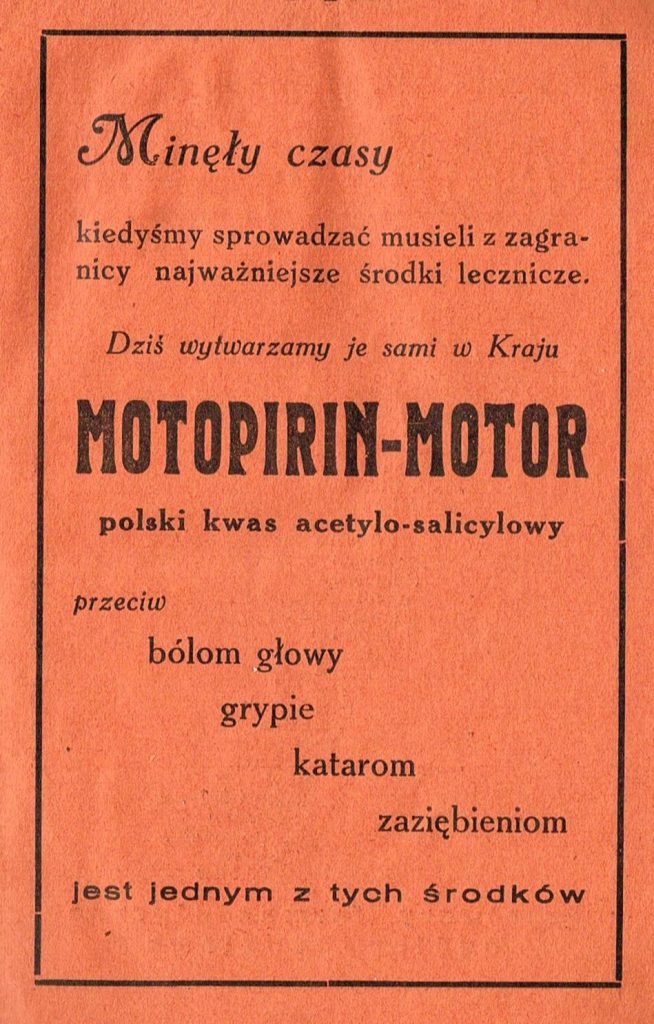 drukowana reklama, tekst w ramce