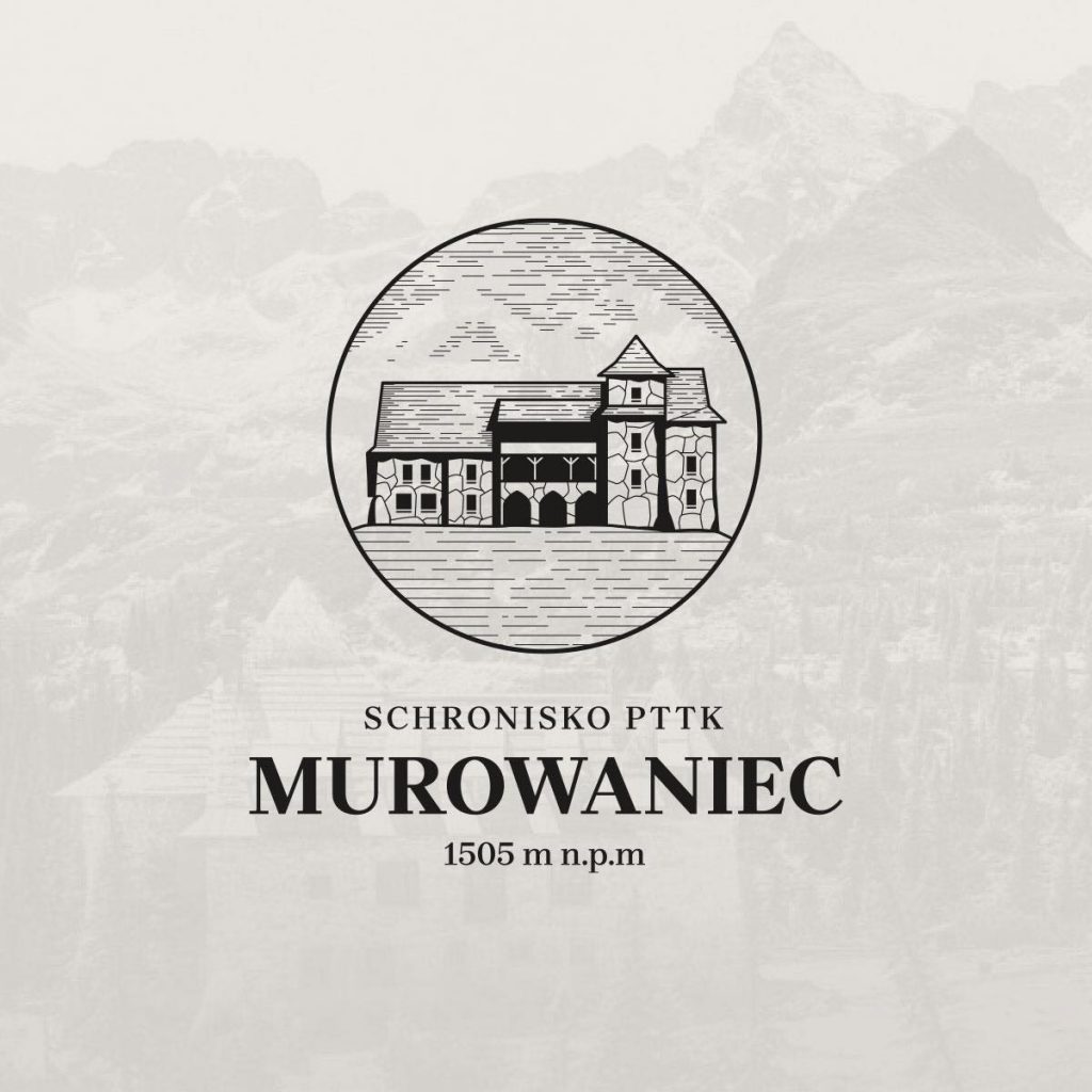 nowe logo z wizeunkiem schroniska murowaniec z nazwą zapisaną Brygadą