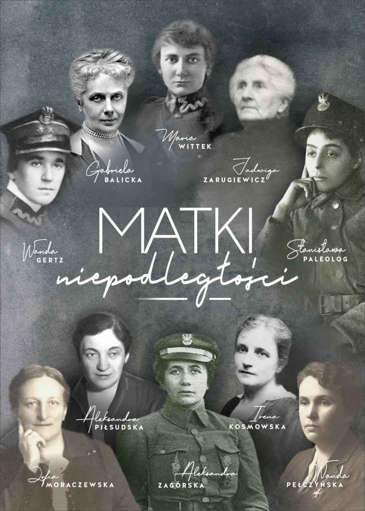 baner z 10 podpisanymi postaciami kobiecymi