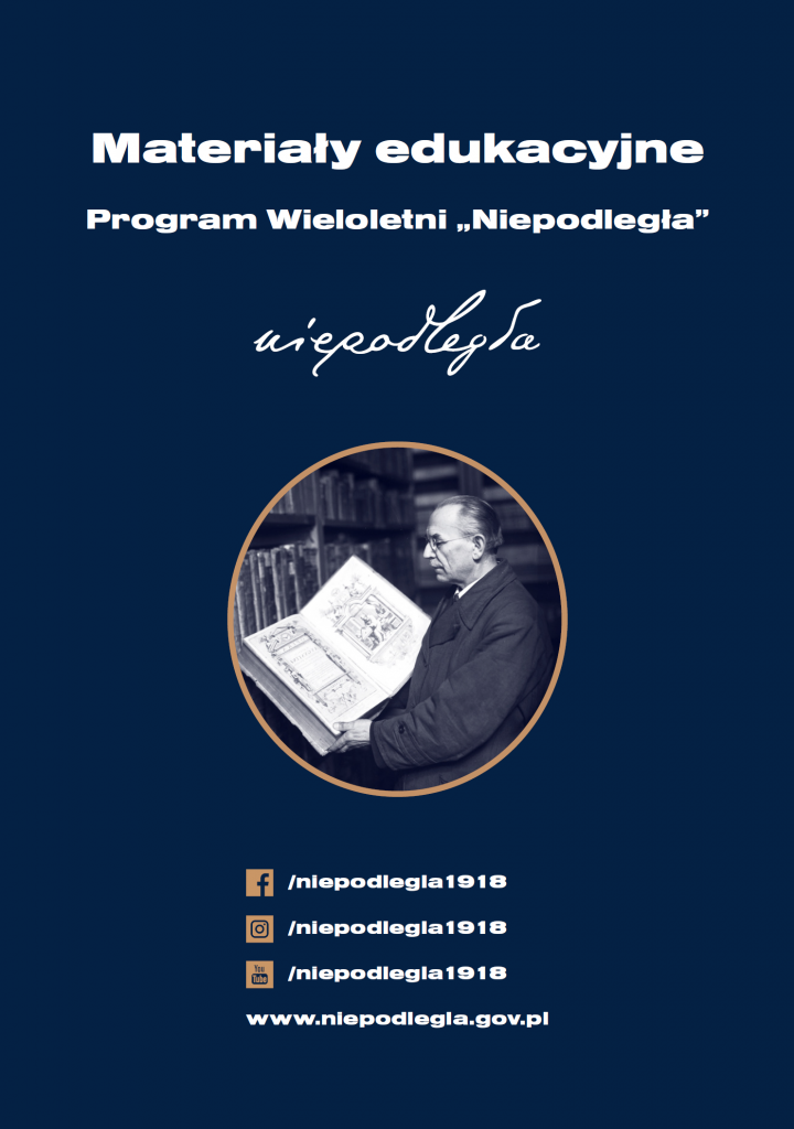 okładka z tytułem, zdjęciem w kółku i linkami do social mediów