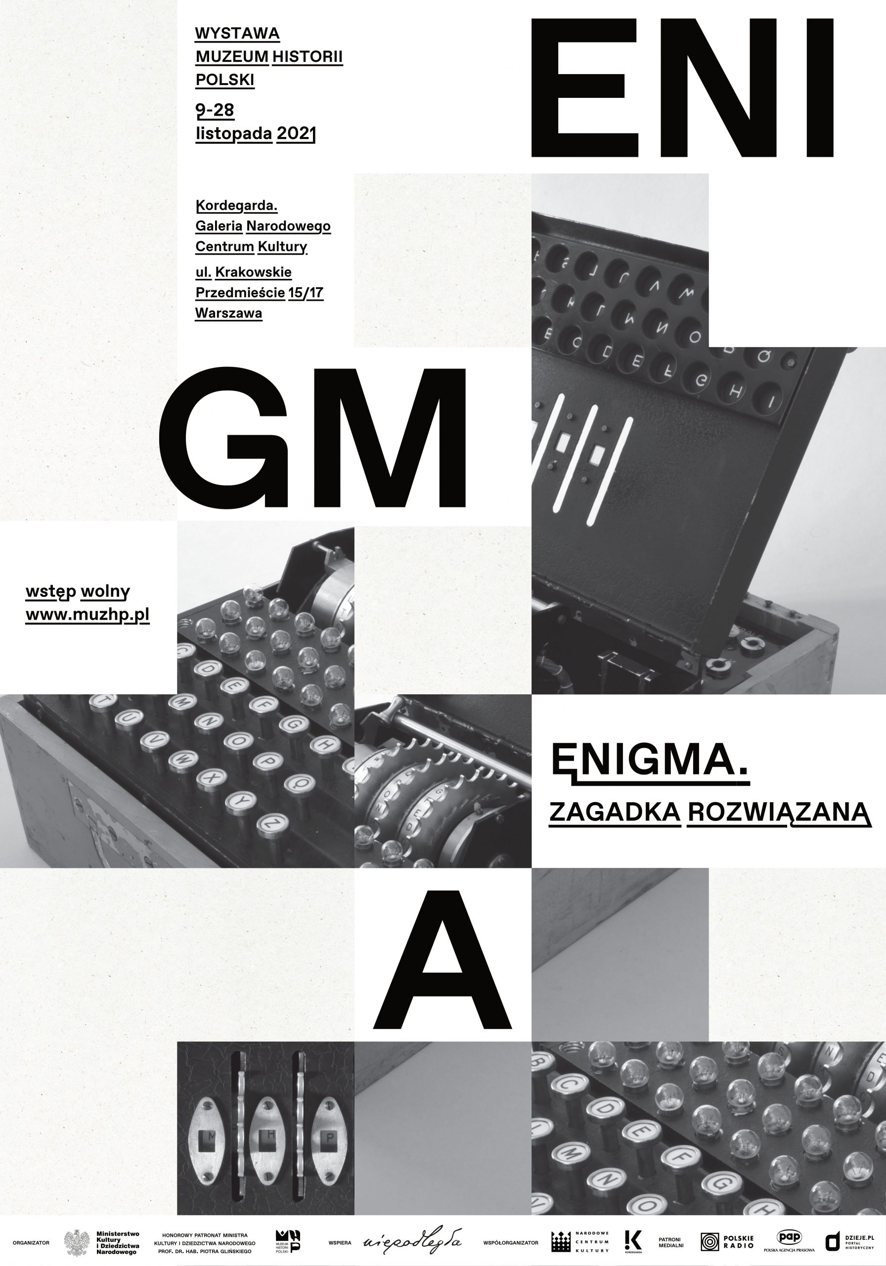 plakat wystawy o Enigmie