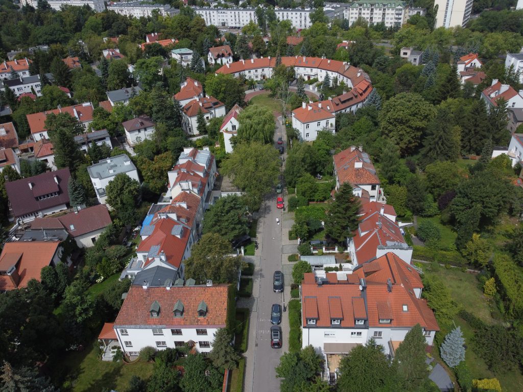 żoliborz oficerski z lotu ptaka