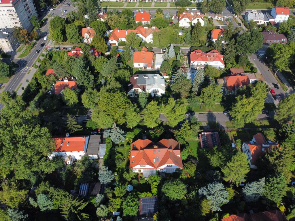 Kolonia Praussa widziana z lotu ptaka