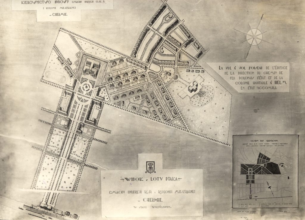 rozrosowany plan osiedla