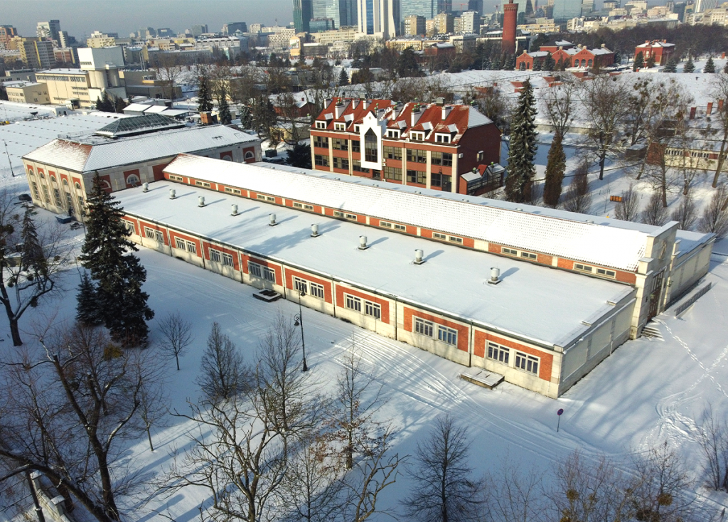 widok z lotu ptaka na filtry pośpieszne