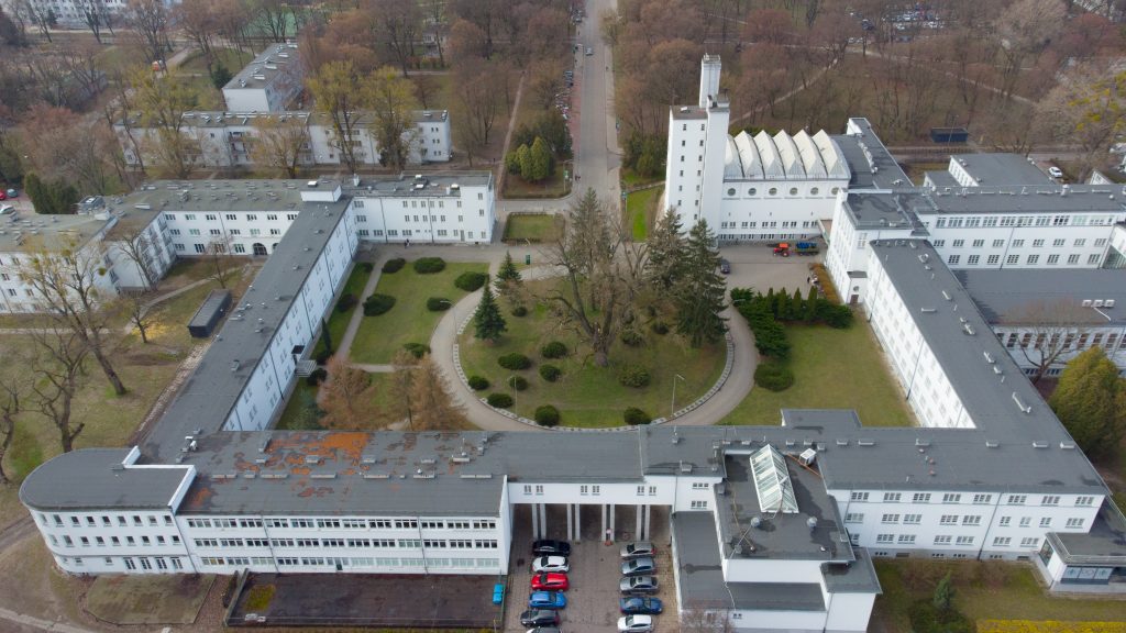 widok na awf z lotu ptaka