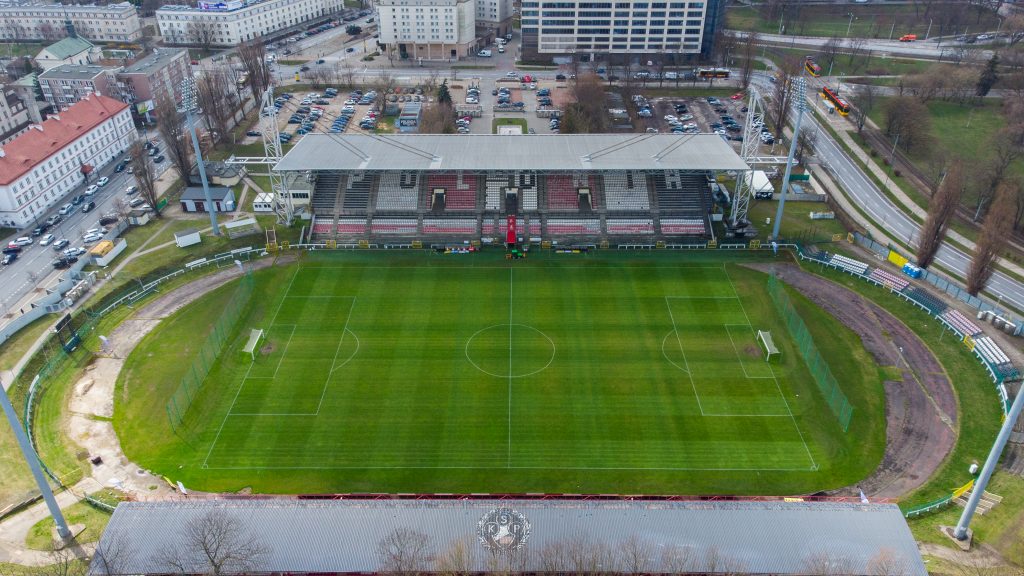 Stadion KS Polonia z lotu ptaka