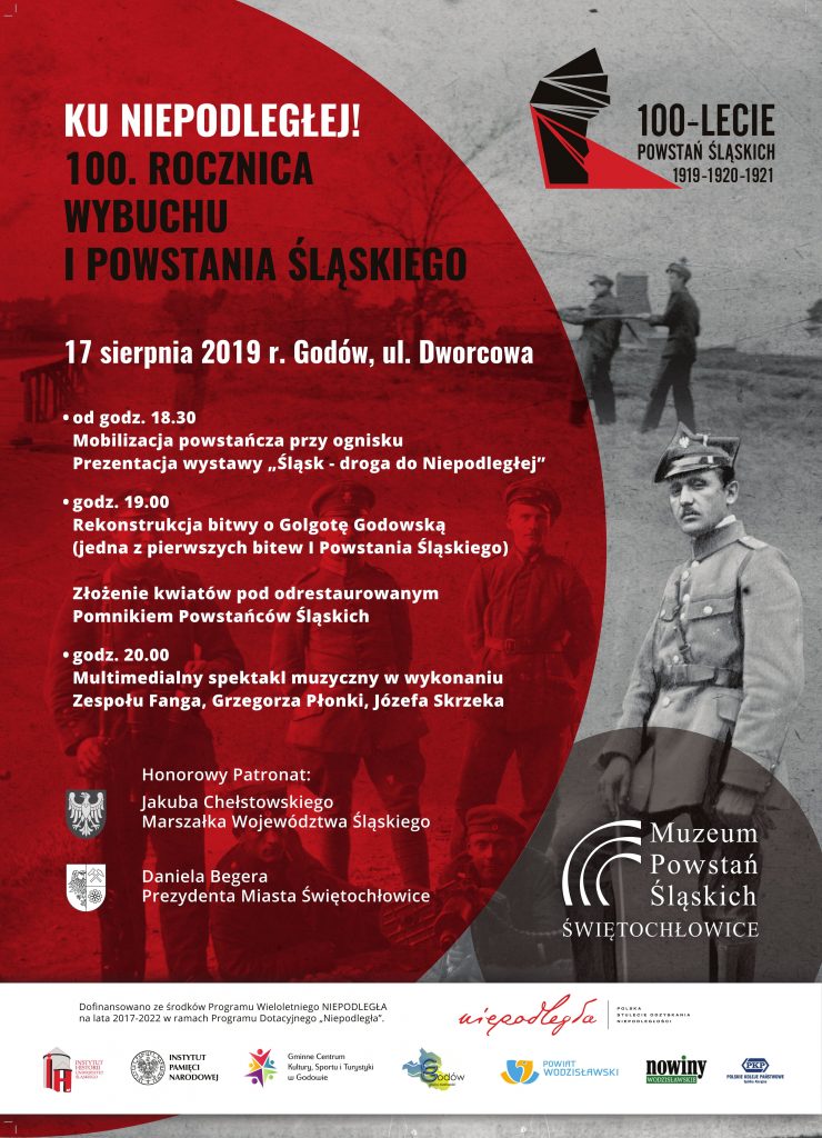 plakat z informacjami o wydarzeniu i logami